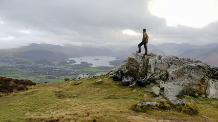 Taking in the view in the Lake District, UK