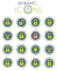 lock dynamic icons