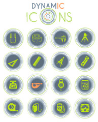 measuring tools dynamic icons