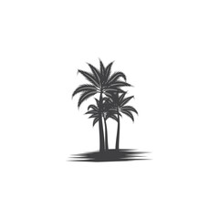 Palm tree summer logo template