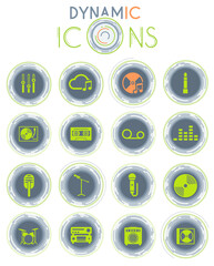 Music dynamic icons
