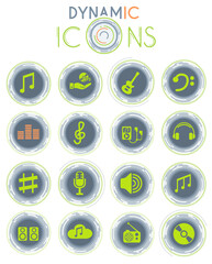 music dynamic icons