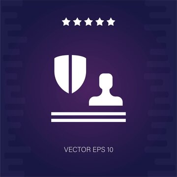 Security Desk Vector Icon