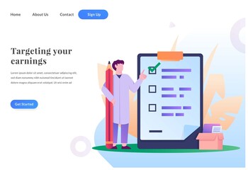 planing your schedule web landing page template