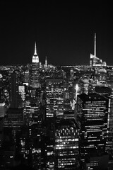 Fototapeta na wymiar View of Manhattan, NYC from the Rockefeller Centre