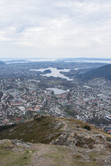 Bergen, Norway viewed from Mt Ulriken