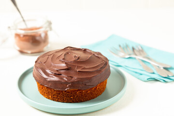 chocolate cake on a plate