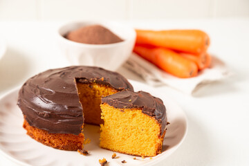 carrot cake with chocolate