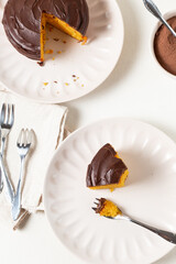 chocolate cake with chocolate
