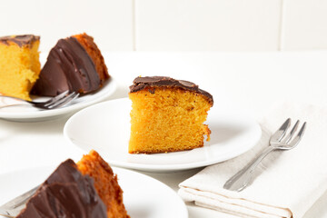piece of chocolate cake