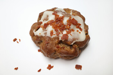Cookie with bacon topping