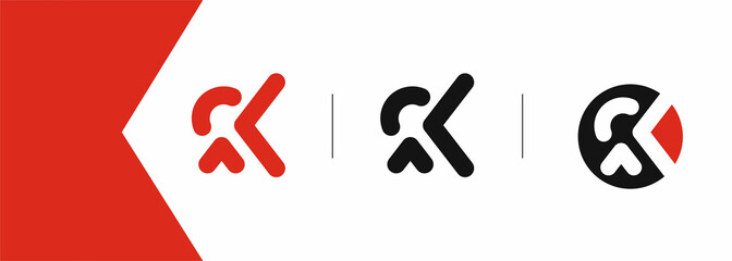 Branding Identity Corporate vector logo K design.