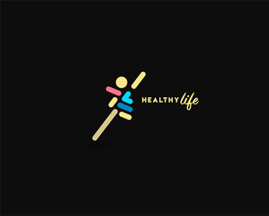 Branding Identity Corporate healthy life vector logo design.