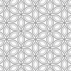 Abstract floral vector pattern, repeating dotted linear flower. graphic clean design for fabric, event, wallpaper etc. pattern is on swatches panel.