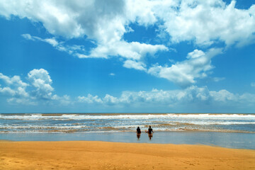 Fototapeta na wymiar Beautiful Anjuna Beach of Goa, Famous tourist destination, Goa, India