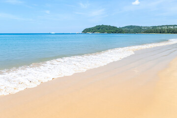 Clean beach in South of Thailand, summer outdoor day light