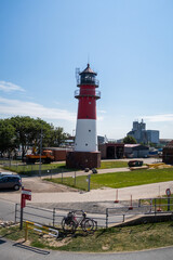 Lighthouse in Büsum at the German North Sea