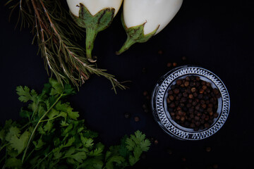 A variety of green and red vegetables and fruits such as tomatoes and turnips, turbo and parsley...