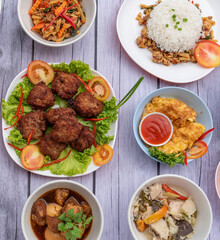 Thai Mixed Southern Food Mixed Curries