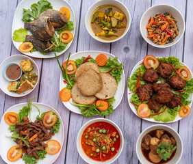 Thai Mixed Southern Food Mixed Curries