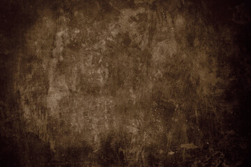 Fototapeta na wymiar brown grungy wall background or texture
