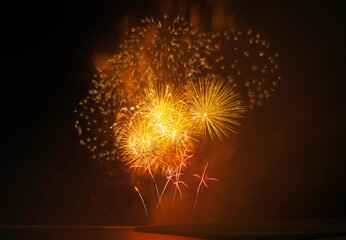 Bahrain National Day fireworks on December 15, 2018