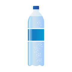 mineral water bottle isolated on white background. vector illustration