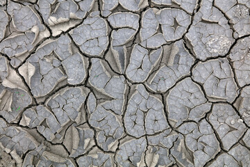 Dry cracked land