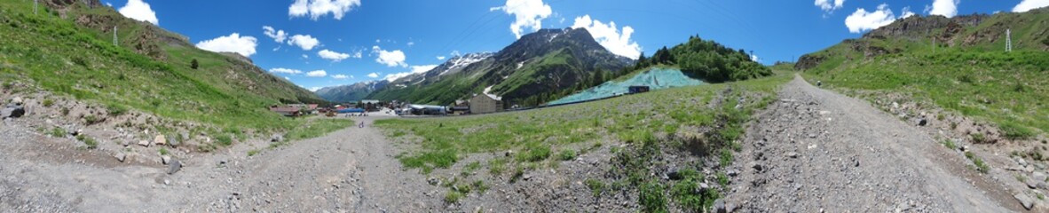 panorama of the mountains