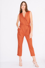 young woman in a dress