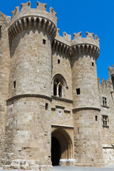 Fototapeta na wymiar Palace of the Grand Master of the Knights of Rhodes, the main entrance.
