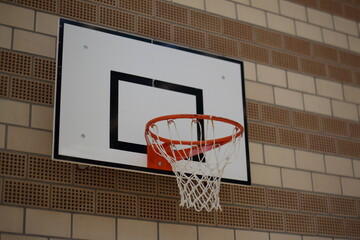 Naklejka premium Sports-arena with basket for basketball game