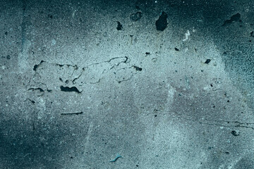 old blue wall background or texture