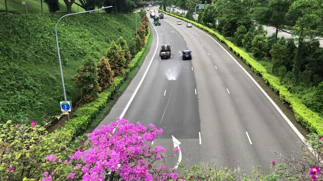 Jan 19/2019 Morning at CTE highway near Lower Delta Road, Singapore