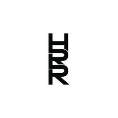 hrr letter original monogram logo design