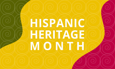Hispanic Heritage Month background. Poster, card, banner