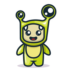 Cute monster mascot costume design