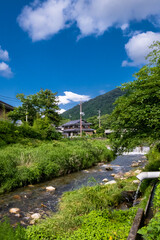 Fototapeta na wymiar 京都 大原 田舎の原風景 夏の景色