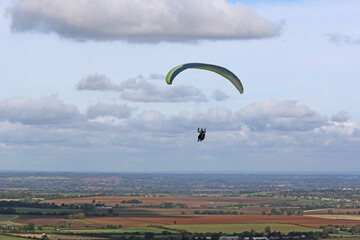Paraglider flying wing at Westbury