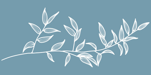 Leaf and flower background vector. Tropical pattern design for packaging, wallpaper and print, Vector illustration.