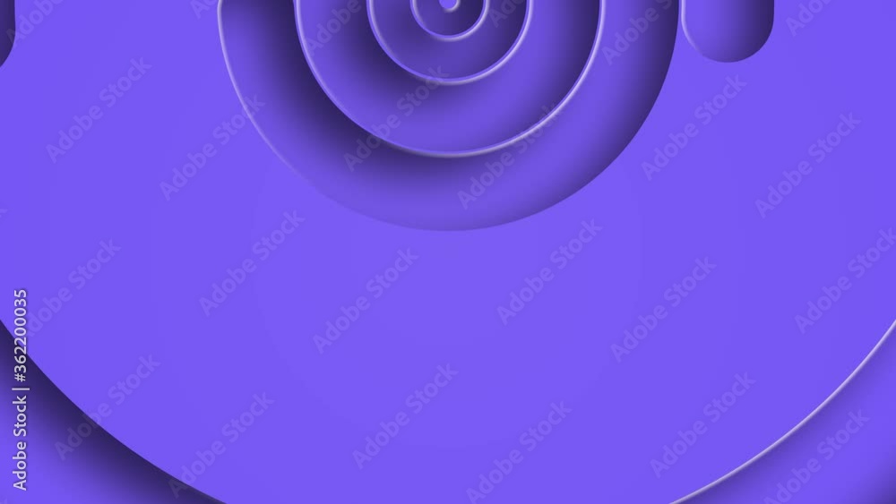 Poster abstract spiral circles with the effect of twisting and untwisting. blue rings 3d animation.
