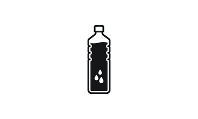 bottle icon in trendy flat design bottle icon logo template