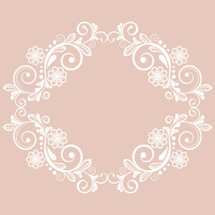 Vintage floral background with decorative flowers for design