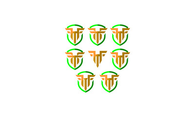 shield initial logo icon vector symbol