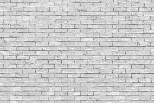 Fototapeta Bright grey brick wall texture background. 