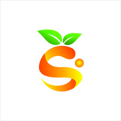 GRAPHIC LOGO DESIGN VECTOR ORANGE JUICE FRESH HEALTH
