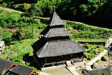 WEST SUMATERA, INDONESIA -JUNE 8, 2014: Tuo Kayu Jao Mosque is located in West Sumatra, Indonesia....