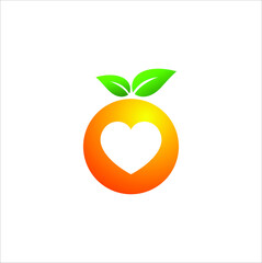 GRAPHIC LOGO DESIGN VECTOR ORANGE JUICE FRESH HEALTH