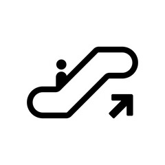 escalator up sign  vector