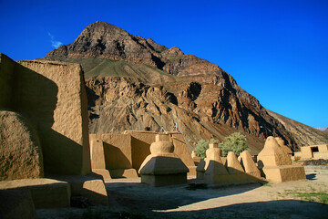 A view of the ancient Tabo Monastery in Tabo Village, Spiti Valley, Himachal Pradesh, India